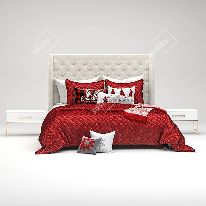 Festive Holiday Retreat 3D model image 7