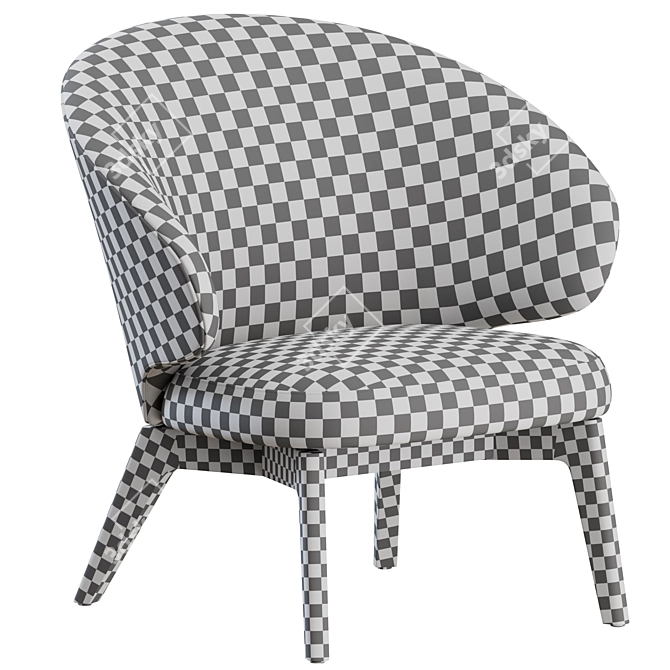 LET Armchair: Stylish Comfort for Your Space 3D model image 4