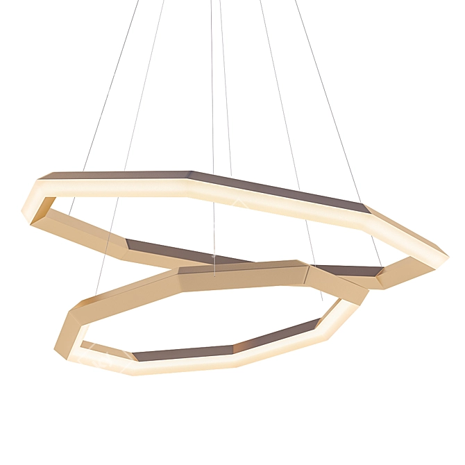 Elegant Helvetia Chandelier: Timeless Beauty 3D model image 1