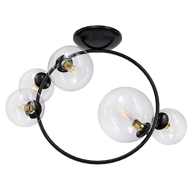 Modern Octo Ceiling Light 3D model image 1