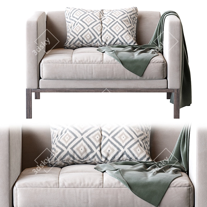 Elegant Simplicity: Simpliciter Armchair 3D model image 3