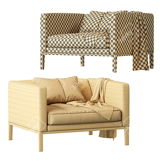 Elegant Simplicity: Simpliciter Armchair 3D model image 5