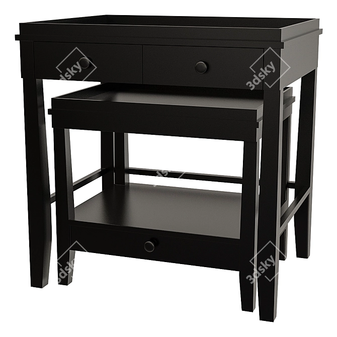 Bleker Console Table 3D model image 1