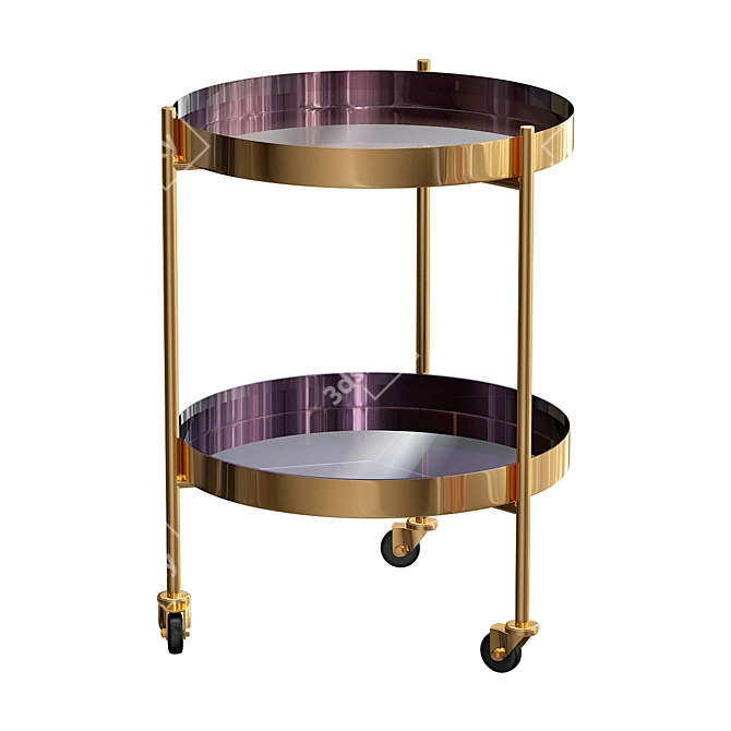 Elegant Reina Side Table 3D model image 1