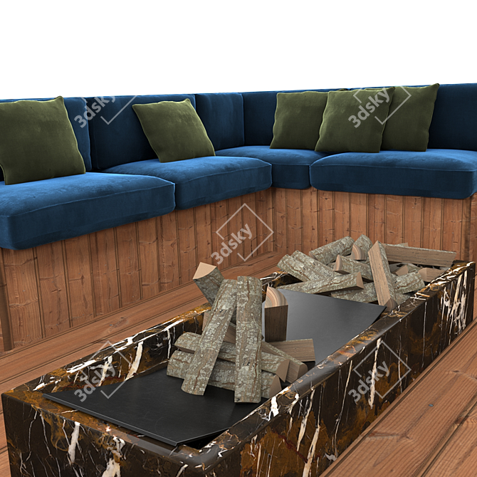 Aquaflex Sofarino: Convertible Seating for Overflow Pools 3D model image 8