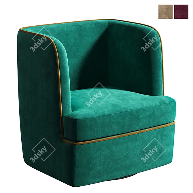 Luxore PBR Armchair 3D model image 1