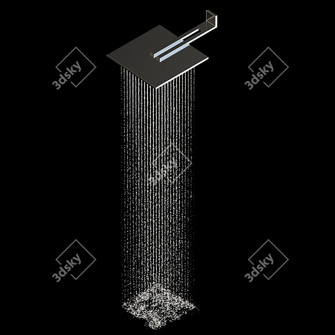 AcquaForte Stainless Steel Showerhead 3D model image 3