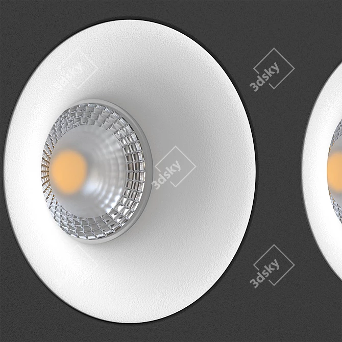 Versatile LED Recessed Light: MJ1003 SQ 3D model image 2