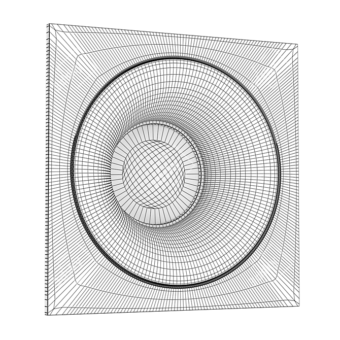 Versatile LED Recessed Light: MJ1003 SQ 3D model image 5