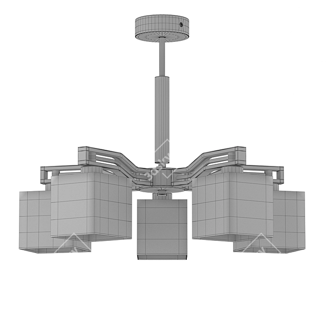 Sleek Alfa Consul Venge Chandelier 3D model image 2