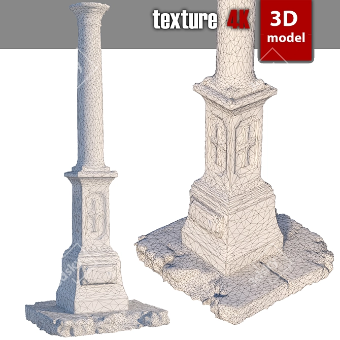 Title: Detailed 3D Obelisk Model 3D model image 6