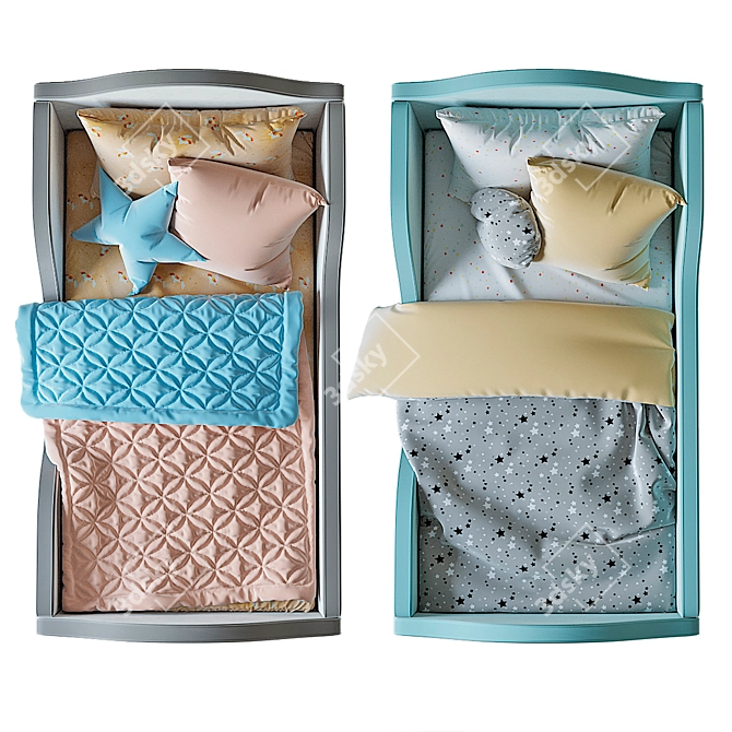  Nemo Kids Bed: Comfortable and Stylish 3D model image 2