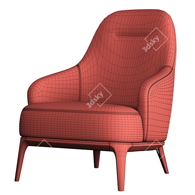 Modern Comfort: PLAY S Furman Armchair 3D model image 5