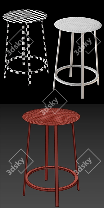 Title: Revolver Table by HAY 3D model image 6