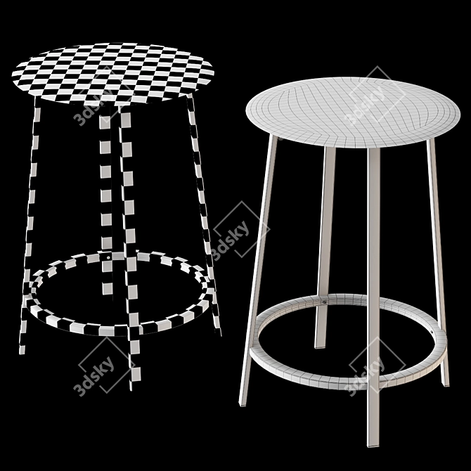 Title: Revolver Table by HAY 3D model image 7