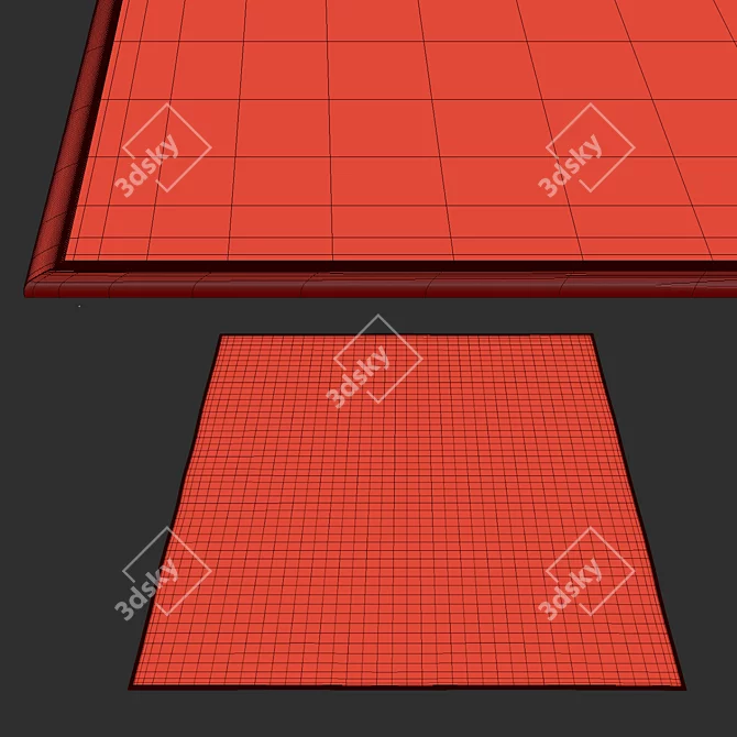Silk Haven Rug 3D model image 3