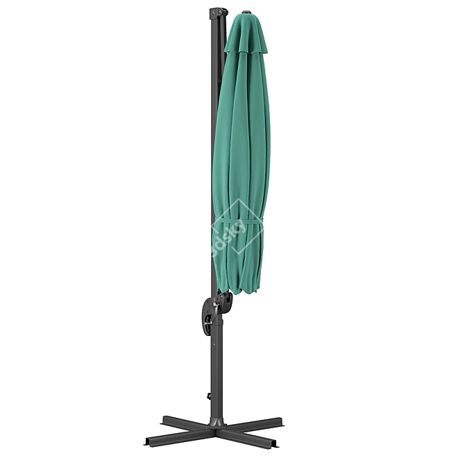 Octagonal Cantilever Parasol 3D model image 2