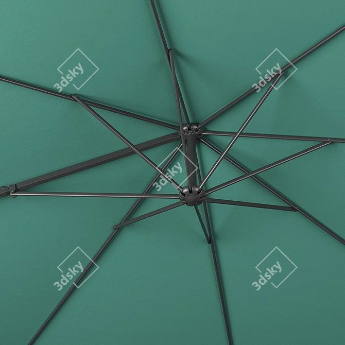 Octagonal Cantilever Parasol 3D model image 4