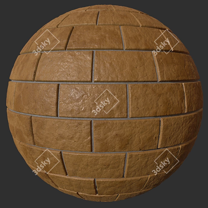 Quixel Brick PBR: 4K Material 3D model image 1