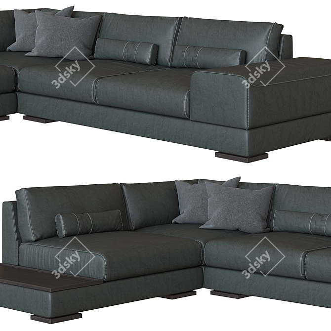 Sleek Cartago Sofa: Modern, Spacious 3D model image 1