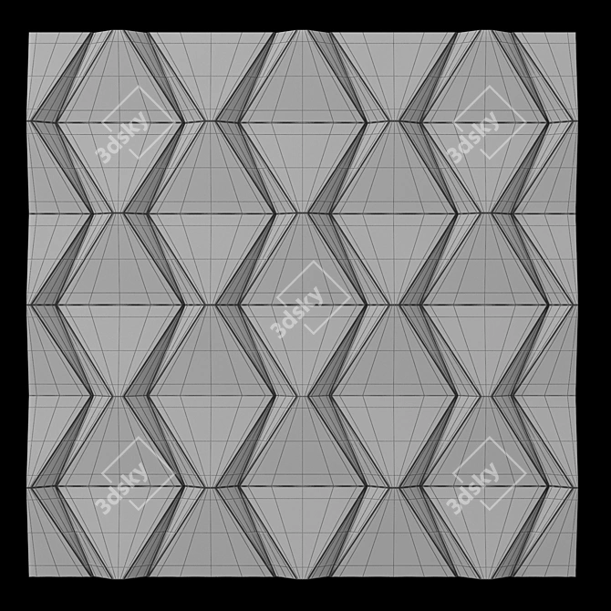 3D Panel | Edit Poly | Size 500x500mm 3D model image 3