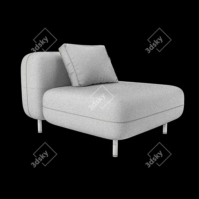 Versatile Delavega DP Modular Sofa 3D model image 4