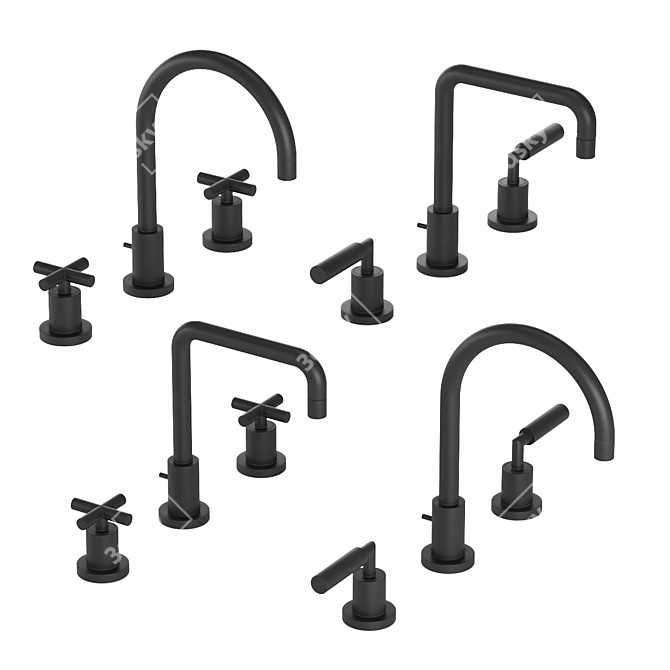 Italian Zazzeri Faucet Collection 3D model image 1