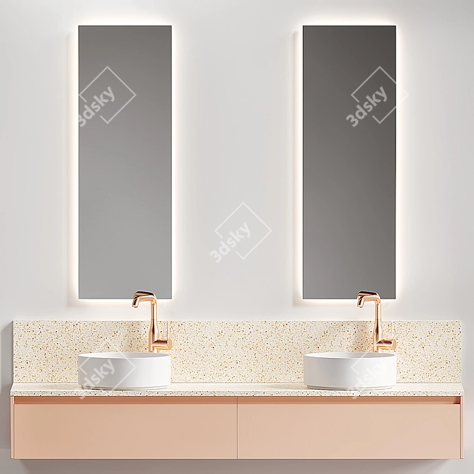 Modern Scavolini Tratto Set 3D model image 1