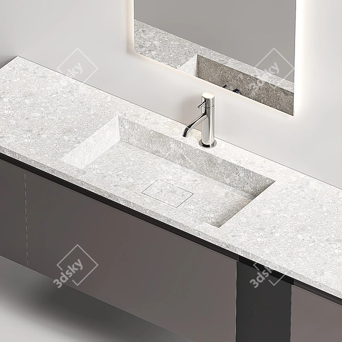 Elegant Scavolini Tratto Vanity 3D model image 3