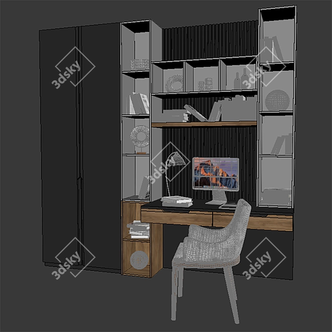 Versatile Work Table for Quality Visualizations 3D model image 3