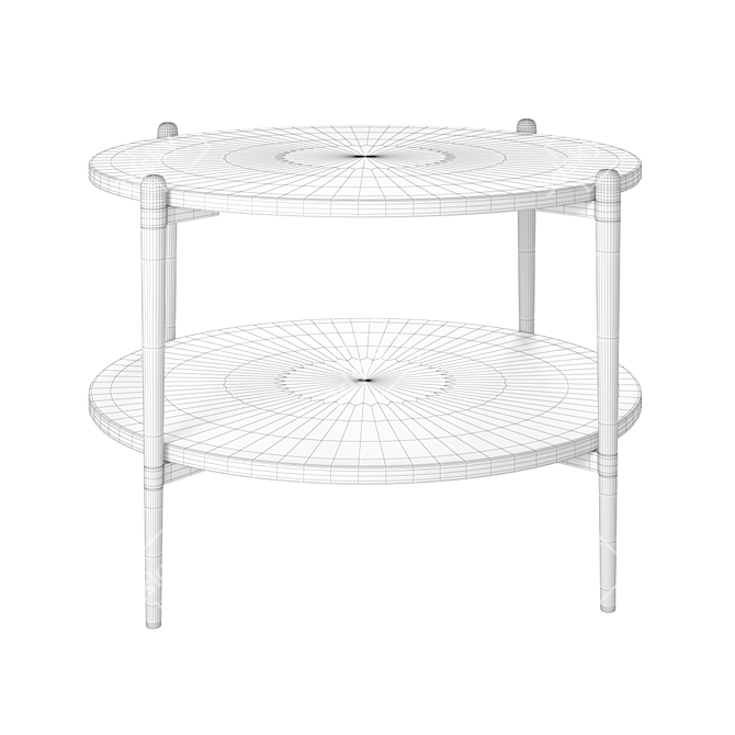 Elegant Mina Coffee Table 3D model image 4