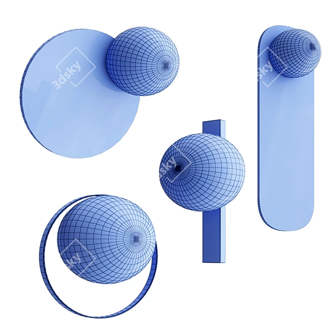 Sleek and Stylish: CIRC - Wall Lights. 3D model image 3