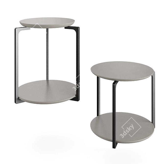 Elegant Plankton Round Table 3D model image 2