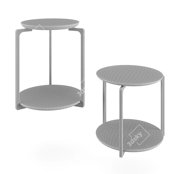 Elegant Plankton Round Table 3D model image 5
