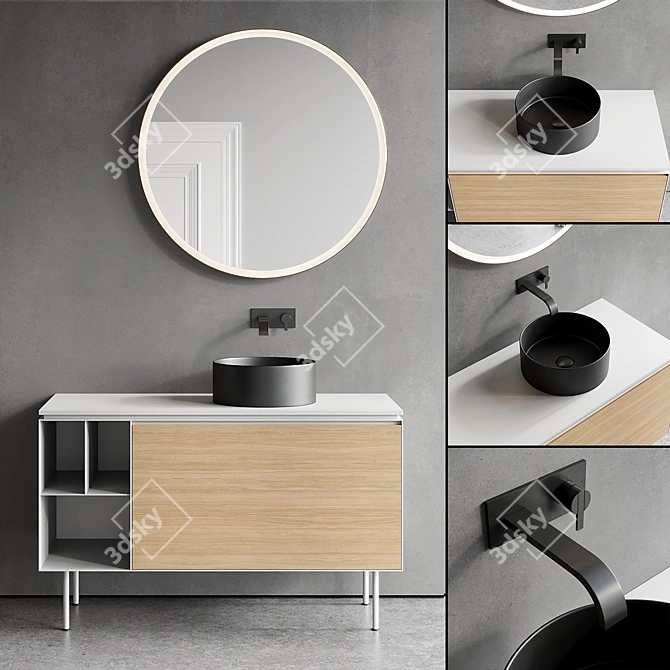 Nic Design Lama Vanity Set 3D model image 1