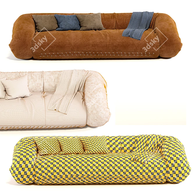 Transforming Beauty: Anfibio Sofa 3D model image 3