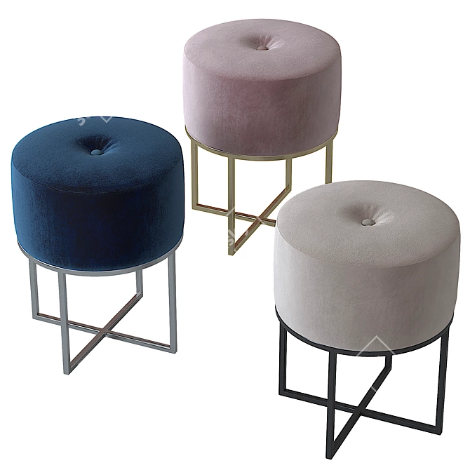 Cozy Play Pouf 3D model image 4