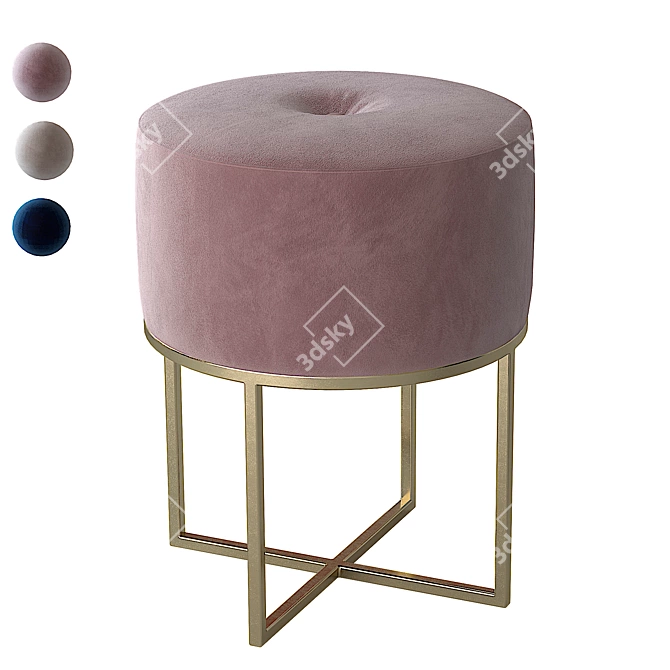 Cozy Play Pouf 3D model image 6
