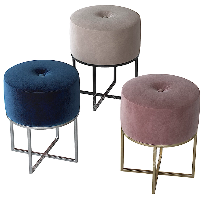 Cozy Play Pouf 3D model image 9