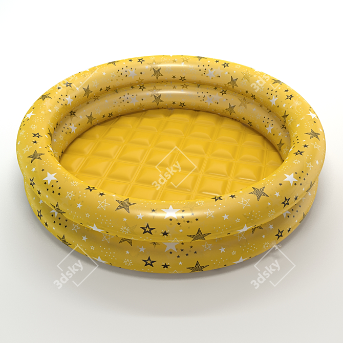 Inflatable Pool with Ball and Ring 3D model image 4