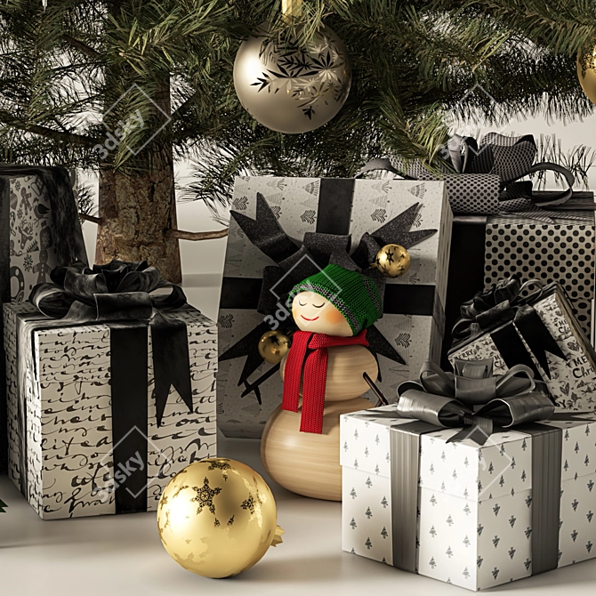 Vray Christmas Tree 01: 3Ds Max 2015 & OBJ Formats 3D model image 3