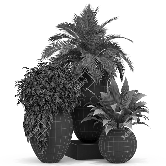 Botanical Blossom Collection 3D model image 3