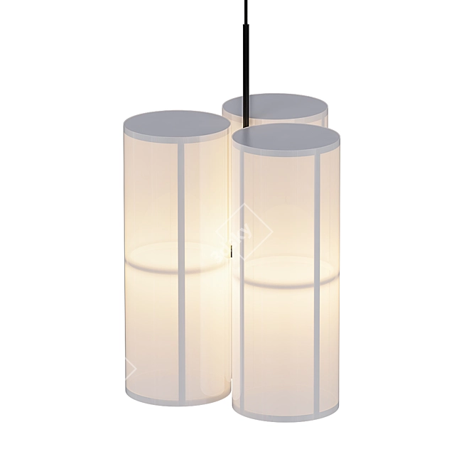 Modern Geometric Pendant Lamp 3D model image 1