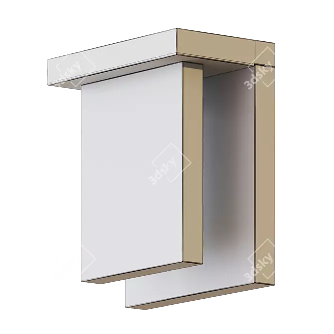 Glass Glow Sconce: Inside-Out Illumination 3D model image 3
