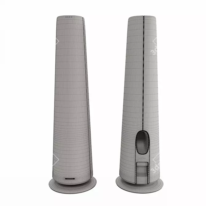 Harman Kardon Citation Tower: Sleekly Designed, Enhanced Control 3D model image 3