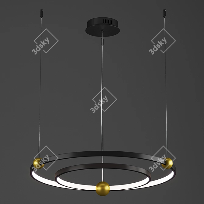 Elegant Amadeo Chandelier 1123 3D model image 4