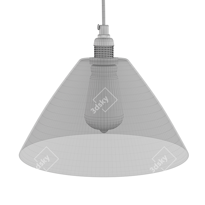 Zara Home Ceramic Ceiling Lamp 3D model image 6