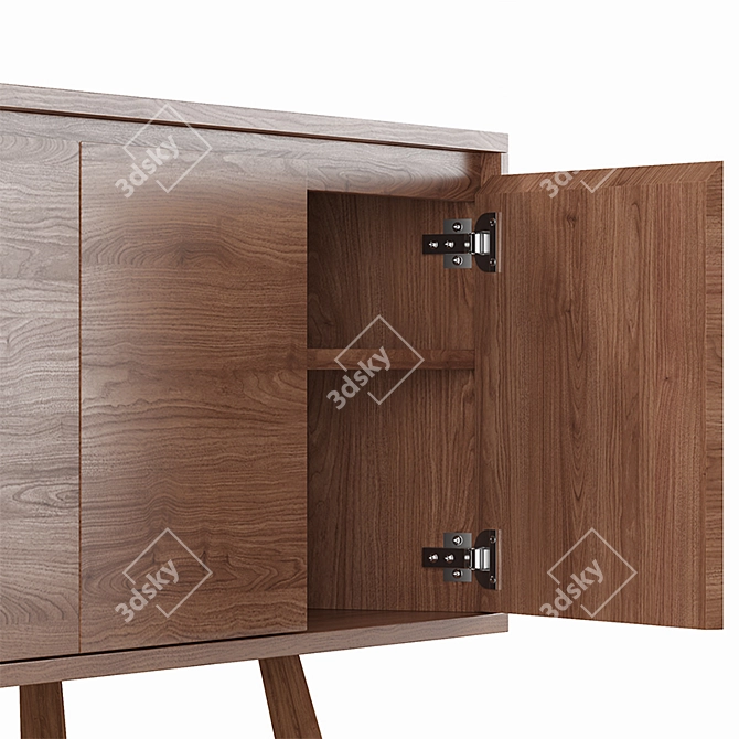 Elegant Oliver Sideboard: Sophistication in Storage! 3D model image 12