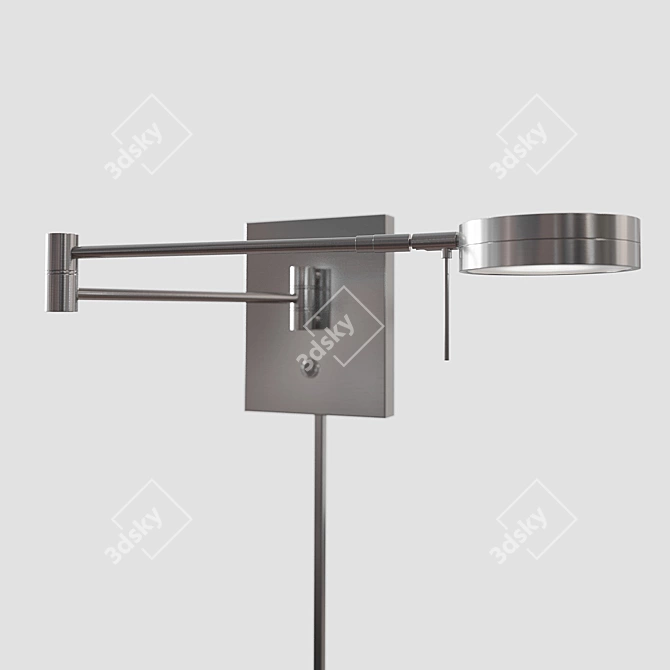 Georges LED Swing Arm Wall Lamp 3D model image 1