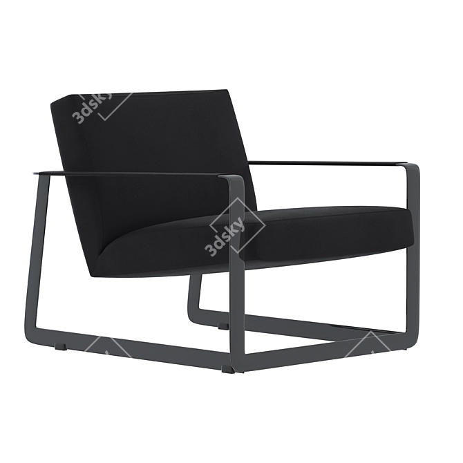 Gaston: The Elegant Armchair 3D model image 1